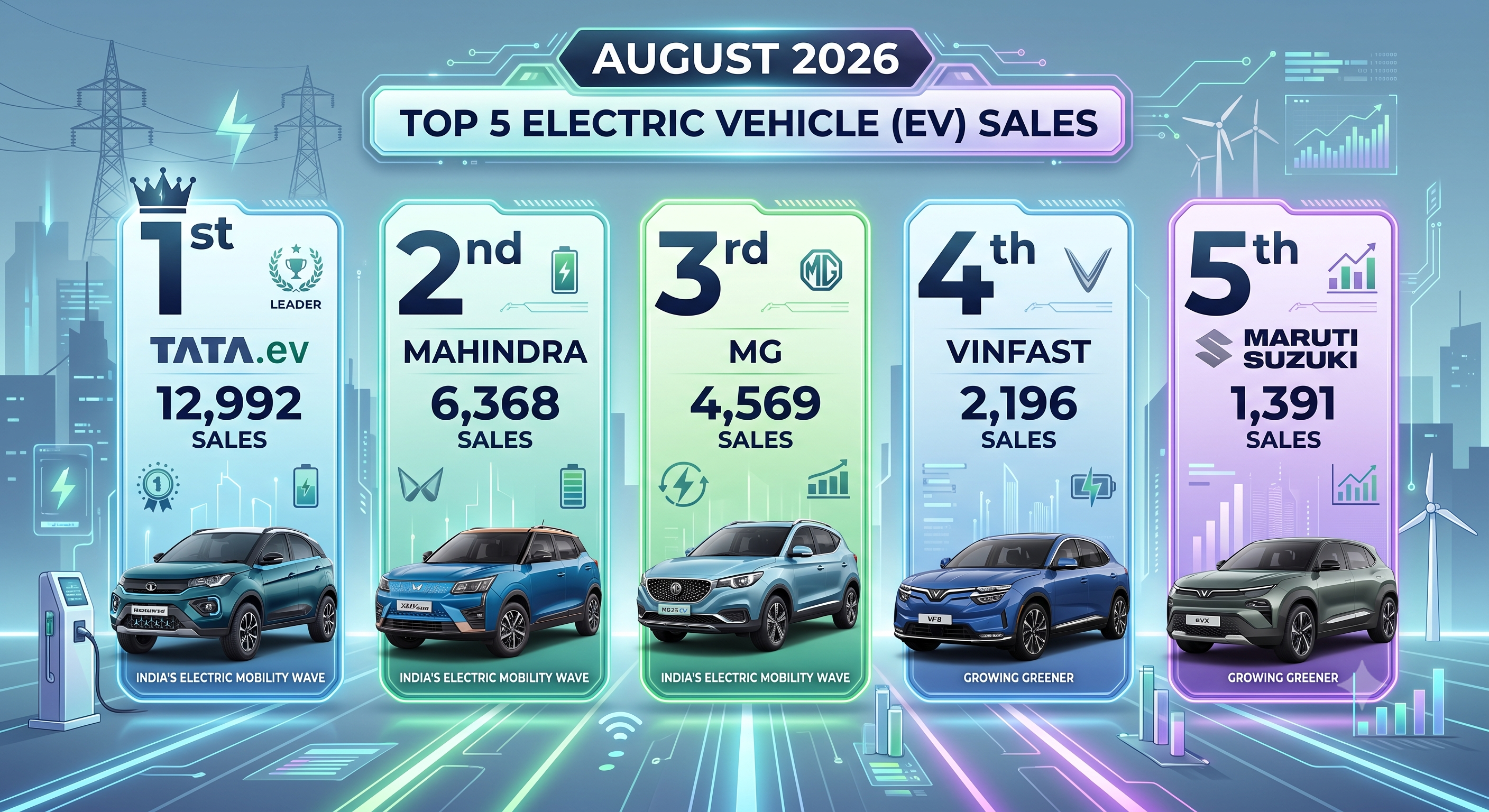 August 2026 EV Sales | Best Selling EVs as Vahan Data